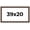 Dracon, variant on 39x20 Frame Grey Solid Wood Picture Frame Width 1 Inches | Interior Frame Depth 0.5 Inches |