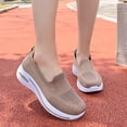 thumbnail image 5 of Dlongli Women's Slip-On Orthopedic Shoes Breathable Mesh Knitted Walking Shoes Arch Support Non-Slip Sole Lightweight Low-Top Design for All-Day Comfort, 5 of 5