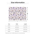 thumbnail image 3 of KLL Lavender Flowers Print Fleece Throw Blanket, Horizontal Fleece Bedding Cute Soft Blankets Comfy Fleece Flannel Plush Home Decor for Couch & Bed -50"x40", 3 of 9
