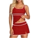 thumbnail image 1 of Mujeres Pantalones Traje Conservador Traje de Baño Color Bloqueo Más Boyshort Tres Piezas Conjunto Traje de Baño, 1 of 5