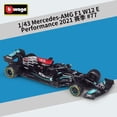 thumbnail image 1 of Bburago 1:43 2022 Alfa Romeo F1 Formula Racing Team C42 #24 Guanyu Zhou #77 Valtteri Bottas modelo de coche de aleación colección juguetes para niños Fivean unisex, 1 of 2