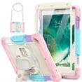 thumbnail image 1 of Funda HXCASEAC para iPad Pro 9.7, Air 2 con protector de pantalla, color rosa, 1 of 8