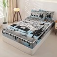 thumbnail image 2 of catabedysis Vintage Camping Zipper Twin Comforter Sets with Fitted Sheet and 2 Pillowcases,Mountain Camper Print Zipper Bedding Set For Boys,Multicolor,Light Gray Reversible,4 Pieces, 2 of 7