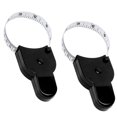 thumbnail image 1 of 2 Pack Body Tape Measure 60 Inch (150cm),Lock Pin&Push-Button Retract Measuring Tape for Body Measurements,Durable Fabric Sewing Tape Measurements(Black), 1 of 5