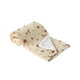 thumbnail image 2 of Manta polar de doble capa para niños | Edredón de gasa cálido y relajante | Manta suave de 100 x 120 cm para cama y sofá | Beige, blanco y naranja, 2 of 6