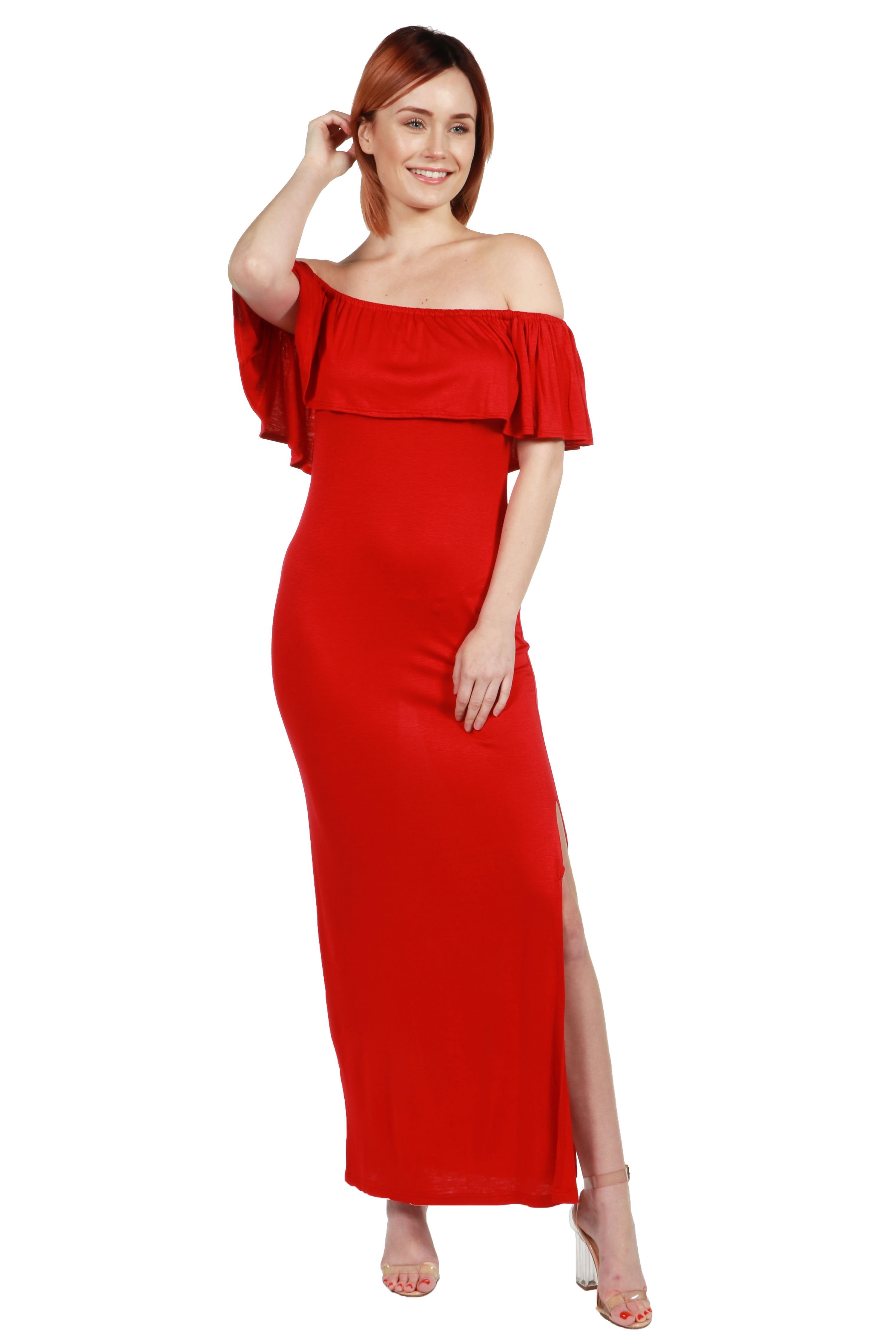 Women's Long Cool Woman Off the Shoulder Dress