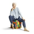 thumbnail image 2 of Gouchee Home Cube Bricks Ottoman – Multicolor Bean Bag Footstool with Polystyrene Beads, Lightweight & Durable, Made in Canada for Kids’ Rooms or Play Spaces, 2 of 6