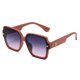 thumbnail image 5 of Gafas de sol con montura cuadrada para mujer, lentes de sol de lujo con protección UV, montura grande que combinan con todo (DS-8052-1), 5 of 5