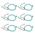 thumbnail image 2 of Pulsera de ojos azules elegante tejida a mano con ojos bohemios, pulsera de perlas para mamá, papá, amigas, 2 of 5
