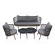 thumbnail image 1 of Ilios Innova | Sala de Jardín de 5 Piezas Gris Moderna con Cojines y Estructura Metálica – Ideal para Terraza, Exterior, Roof Top o Jardín – Diseño Elegante con 2 Mesas y 3 Asientos, 1 of 9