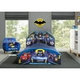 Batman Batwheels Upholstered Twin Bed by Delta Children, Blue