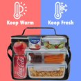 thumbnail image 2 of OPUX Fiambrera aislada para hombres y mujeres, bolsa de almuerzo para la escuela de trabajo, bolsa térmica suave a prueba de fugas para adultos, lonchera grande para niños y niñas, bolsa de comida par, 2 of 5