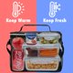 thumbnail image 2 of OPUX Fiambrera aislada para hombres y mujeres, bolsa de almuerzo para la escuela de trabajo, bolsa térmica suave a prueba de fugas para adultos, lonchera grande para niños y niñas, bolsa de comida par, 2 of 5