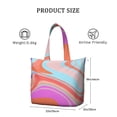 thumbnail image 4 of 22 Inch Oversized Travel Bag Lightweight Canvas Weekender Duffel with Multi Pockets, Colorful Pop Pattern, 4 of 5