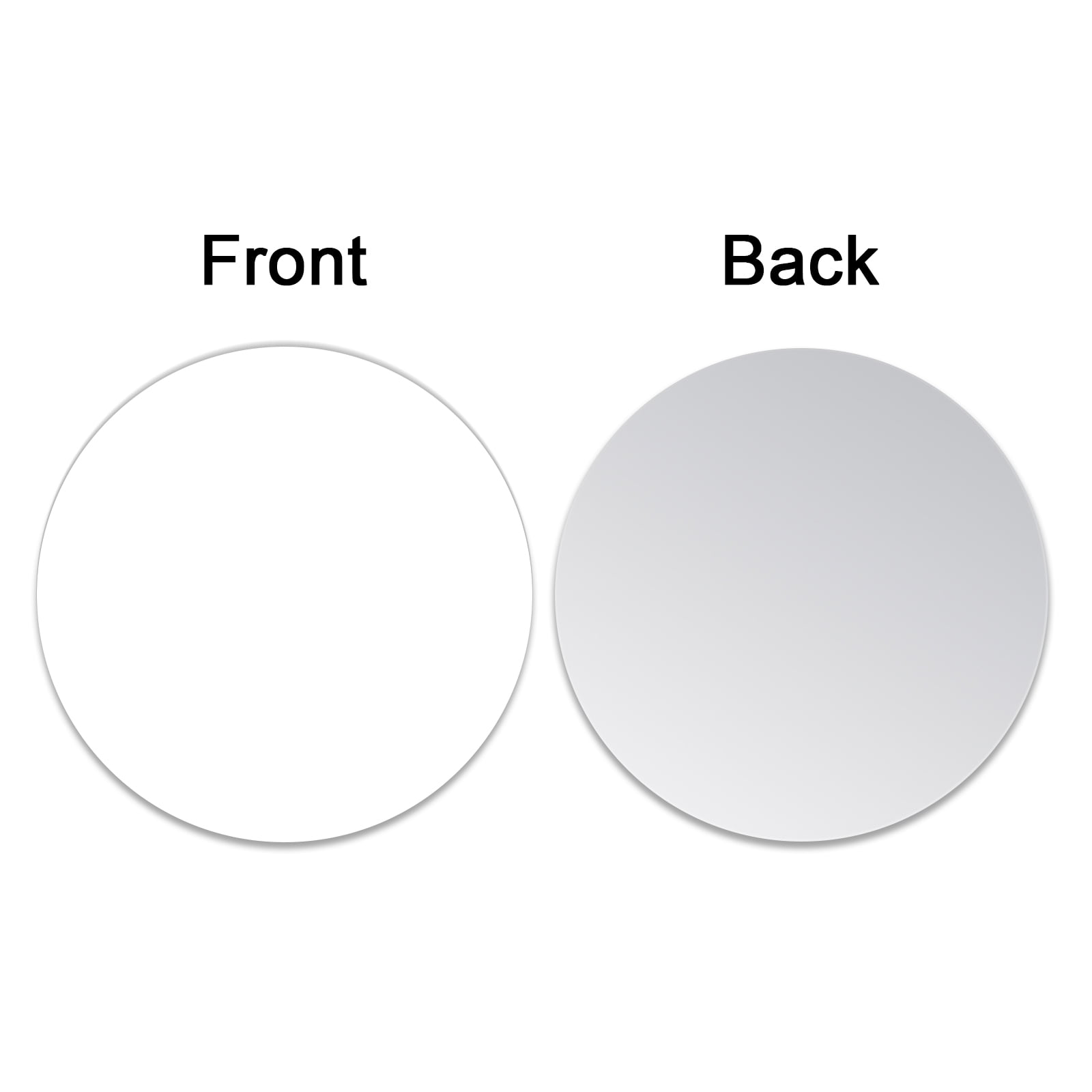 Muka 100Pcs 1.5 Inch Round Sublimation Blank Aluminum Sheets, Aluminum Board Heat Transfer for Breastpin, Retractable Badge Holder, Photo Tray, Collapsible Phone Holders