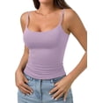 thumbnail image 2 of PINKMSTYLE Débardeurs Basiques pour Femmes à Encolure Dégagée Doublée Débardeurs Ajustables d'Été Sans Manches, 2 of 7