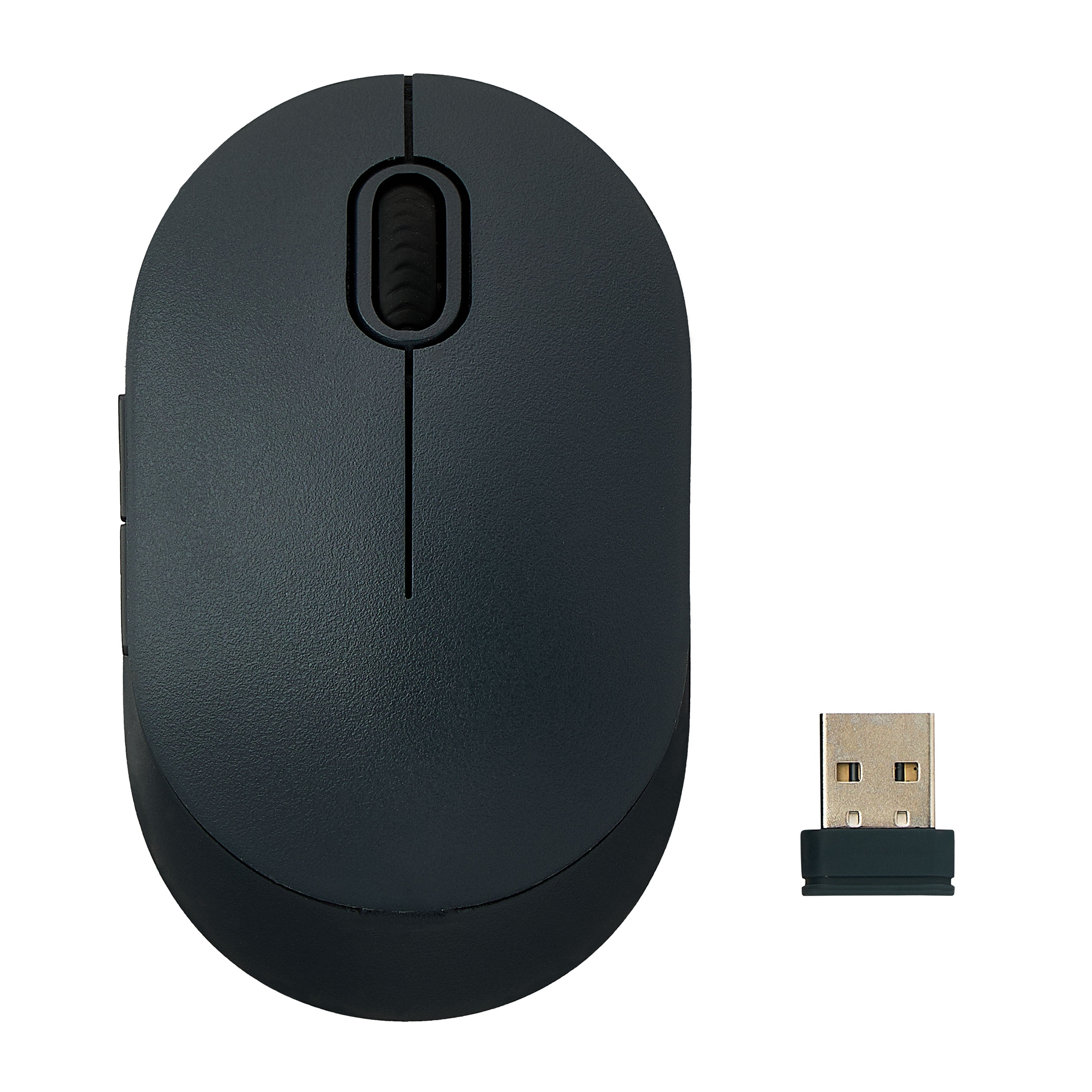 HP 14" PC Laptop, Intel Celeron N4000, 4GB RAM, 64GB HD, Windows 10S with 1 year Office 365, Blue, 14-cb171wm and onn. Wireless Computer Mouse with Nano Receiver, 1600 DPI, Gray Color