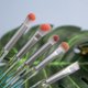 thumbnail image 5 of Juego de 6 brochas de maquillaje Fiudx con cabello gris y forma de poste de cristal, 5 of 5
