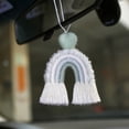 thumbnail image 4 of 1 Uds. Colgante hecho a mano con forma de coche de felpa, joyería decorativa tejida para interiores, 4 of 5