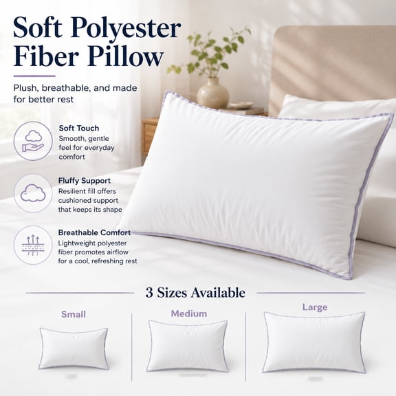 Decorative Soft Pillow, Comfortable Sofa and Bed Accent Cushion, Cozy Home Decor Pillow for Living Room, Bedroom, Guest Room, Office Chair, Reading Corner and Daily Relaxing Spaces, White-M