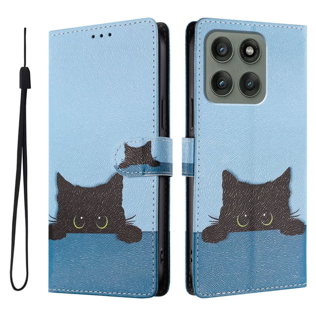 FOXDOCK Funda Tipo Cartera para Motorola Edge 60 Pro con Soporte y Correa – Diseño de Patrones Lindos