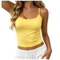 thumbnail image 3 of ZIXKCGDSE Womens Summer Tops Adjustable Spaghetti Strap Tank Top Going Out Trendy Crop Tops Size S, 3 of 3