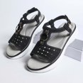 thumbnail image 6 of Women's Hollow Out Breathable Sport Sandals Casual Summer Walking Shoes with Soft Cushion Insole Comfortable Fashion Sneaker Sandals, 6 of 9