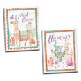 thumbnail image 1 of Gango Home Decor Contemporary Lovely Llamas II Llamour & IV No Probllama by Mary Urban (Ready to Hang); Two 12x16in Hand-Stretched Canvases, 1 of 5