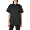 thumbnail image 5 of 0478-0108 Tahoe Ladies Short Sleeves Chef Coat in Black - 4XLarge, 5 of 9