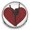 Maroon, variant on Choose Color | Dancer Heart Snap Jewelry Ginger Charm Button Fits Custom Necklaces, Bracelets
