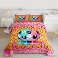 thumbnail image 2 of jejeloiu Football Sport Games Queen Comforter Set,Sweet Ice Cream Bedding Comforter Set For Girls Boys Reversible 3-Piece, 2 of 8