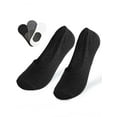 thumbnail image 2 of Deago 5 Pairs Women Girls Thin No Show Socks Low Cut Liner Non Slip Invisible Hidden Socks for Flats Sneaker (Black), 2 of 9
