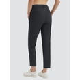 thumbnail image 2 of BALEAF Women's Pants with Pockets Belt Loops High Waisted Golf Travel Business Casual Dressy Slacks Stretch UPF 50+ Black L, 2 of 7