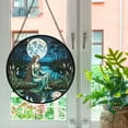 thumbnail image 5 of Pawberry Rusalka Window Hanging Stained Glass, Rusalka Suncatchers for Windows Stained Glass, Stained Glass Rusalka suncatcher, 5 of 7