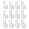 thumbnail image 1 of Unique Bargains Ballot Box 6'x6'x6' Raffle Box with Removable Header Board Suggestion Box Cardboard Box White 12Pack, 1 of 5
