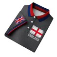 thumbnail image 4 of EliteGoogv Men Polo Shirt UK Flag Print Button Down Short Sleeve Casual Top For Men Festive Celebration Shirt Grey L, 4 of 8
