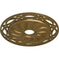 thumbnail image 3 of Ekena Millwork 26 5/8"OD x 4 1/2"ID x 1 3/8"P Loera Ceiling Medallion (Fits Canopies up to 6 1/4"), Hand-Painted Pale Gold, 3 of 5