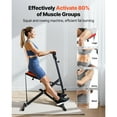 thumbnail image 2 of KFFKFF Squat Machine, Deep Squat Rowing Machine for Home, Easy Setup & Foldable Exercise Equipment, Glute Trainer Machine with 3 High-Strength Resistance Bands, Black, 2 of 9