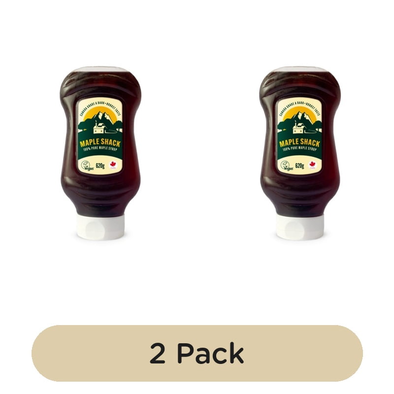 Maple Shack Pure Canadian Maple Syrup Dark 620g, British Import (Pack of 2)