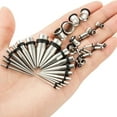 thumbnail image 4 of Mightlink 36Pcs Ear Stretching Tapers Kit Stainless Steel Ear Gauges Body Piercing Jewellery, 4 of 7