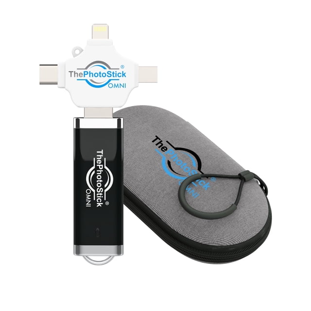 Dispositivo de almacenamiento ThePhotoStick Omni 128GB + Funda protectora