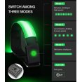 thumbnail image 6 of MoKo Running Light for Runners, 4pcs Reflector Gear LED Rechargeable with 3 Light Modes, High Visibility Safety Light Wrist Arm Ankle Light up Bands for Night Walking, Green, 6 of 8