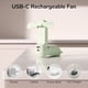 thumbnail image 2 of Handheld Mini Fan, 3 IN 1 USB Rechargeable Portable Fan [12-19 Working Hours] with Power Bank, Flashlight, Pocket Design for Travel/Summer/Concerts/Lash, Gifts for Women(Green), 2 of 5