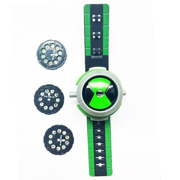 Projector Watch Toy Gift for Kids Christmas Birthday Gifts （Black Cards)