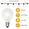thumbnail image 2 of Cadena de luces LED G40 para exteriores SUNSGNE de 25 m con 27 bombillas, 2 of 7