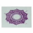 thumbnail image 1 of Colorful Cutting Board, Watercolor Flower with Sketch Splashes Around Universe Ethereal Art Print, Decorative Tempered Glass Cutting and Serving Board, Small Size, Purple White, by Ambesonne, 1 of 1