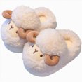 thumbnail image 4 of yboeqw Toddler Boys Girls Warm Plush Cotton Slippers Non Slip Kids Home Indoor Cute Baby Cozy Footwear Size 13, 4 of 4
