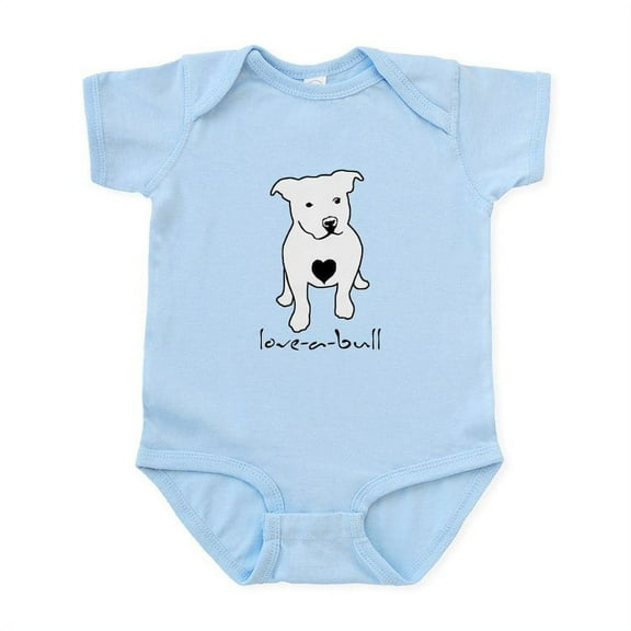 CafePress - Love A Bull_Light Body Suit - Baby Light Bodysuit, Size Newborn - 24 Months