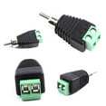 thumbnail image 3 of 10 pcs Speaker Wire cable to Audio Male Connector Adapter Jack Plug, 3 of 8