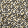 thumbnail image 1 of oneOone Georgette Viscose Yellow Fabric Floral Craft Projects Decor Fabric Printed By The Yard 42 Inch Wide, 1 of 5